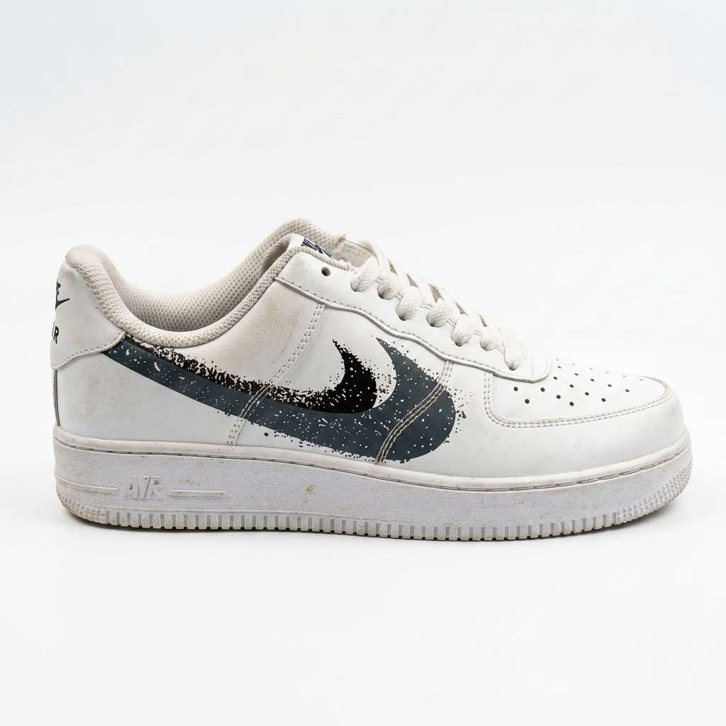 Nike Air Force 1 '07 White Black Swoosh — Like New