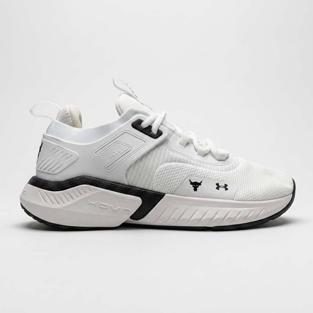 Under Armour Project Rock HOVR White — Excellent Condition